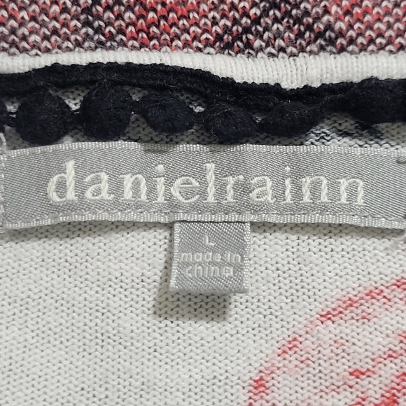 Daniel Rainn Cristiana Floral Print Linen Blend Open Front Cardigan Size L... - Picture 14 of 16